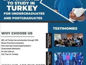 90% Scholarship: Study Abroad in Turkey ( Registration )