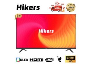Hikers 32'' Inches Frameless HD LED TV-Black