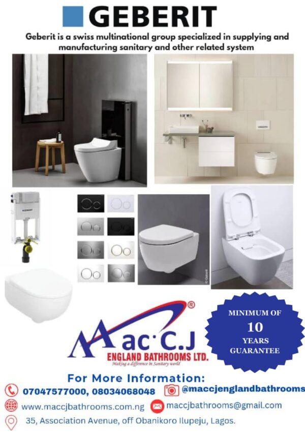 MAC C.J ENGLAND BATHROOMS.  07047577000, 08034068048