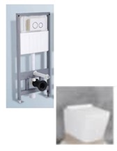 Victorian plumbing series with plumbing tank and white flush plate Victorian