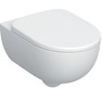 Geberit selnova set of premium wall hung WC wash down, shrouded, rim free with wc seat