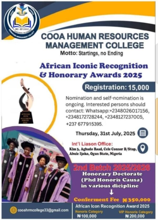 COOA HUMAN RESOURCES MANAGEMENT COLLEGE